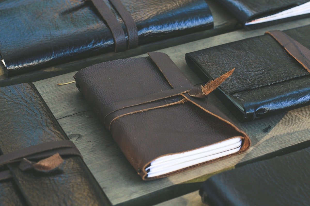 Handcrafted leather journal
